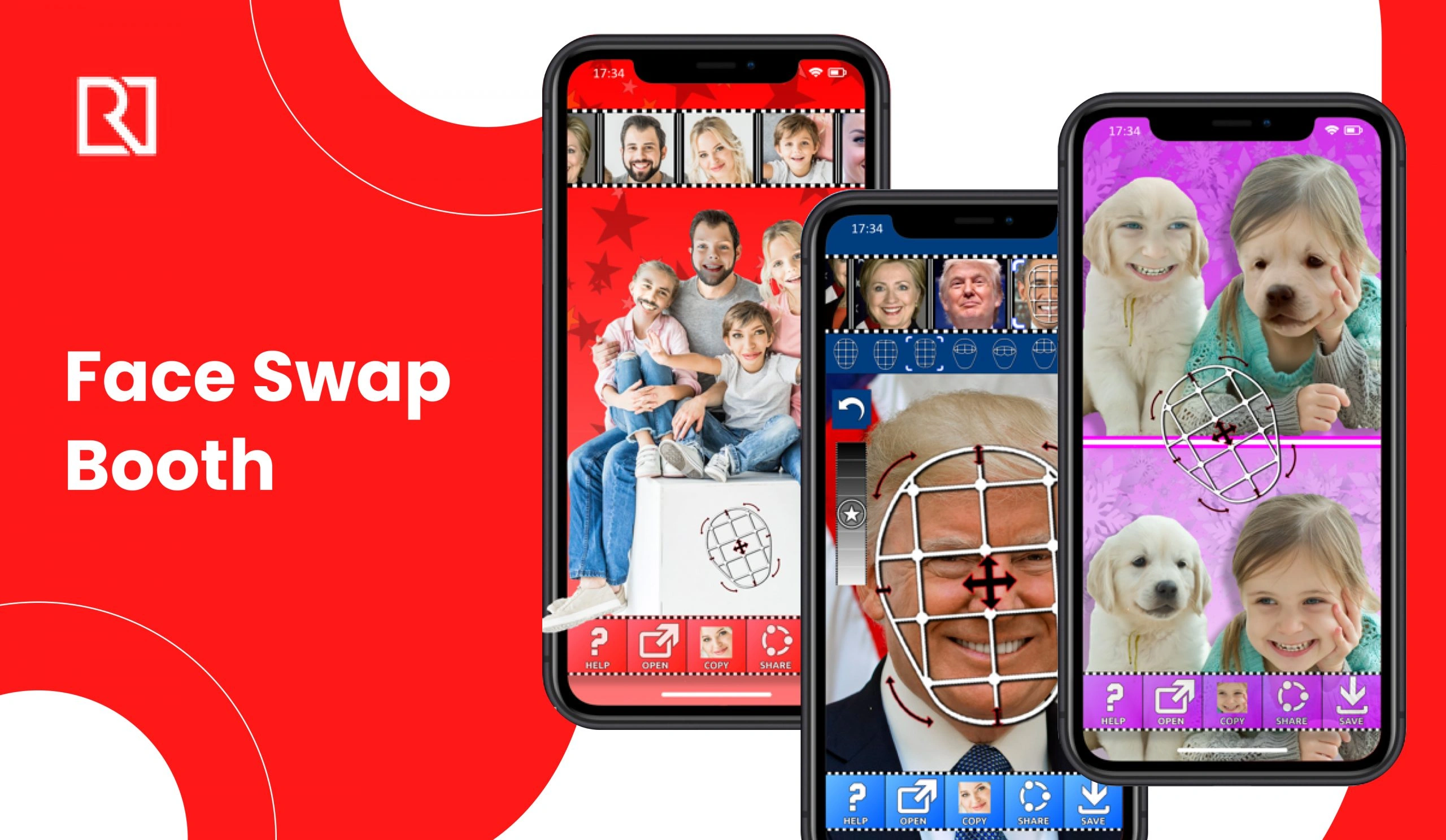 Face swap booth