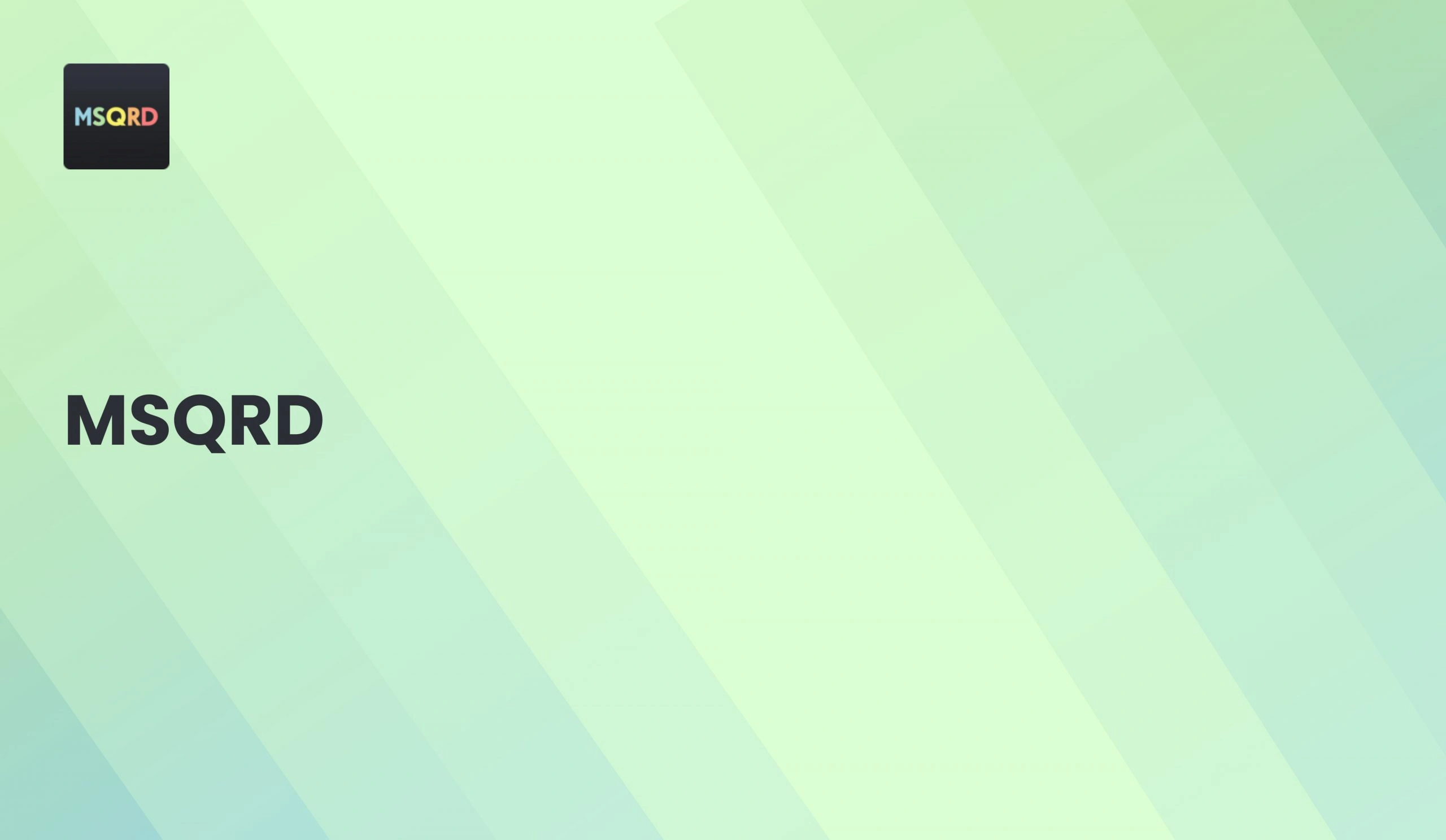 MSQRD