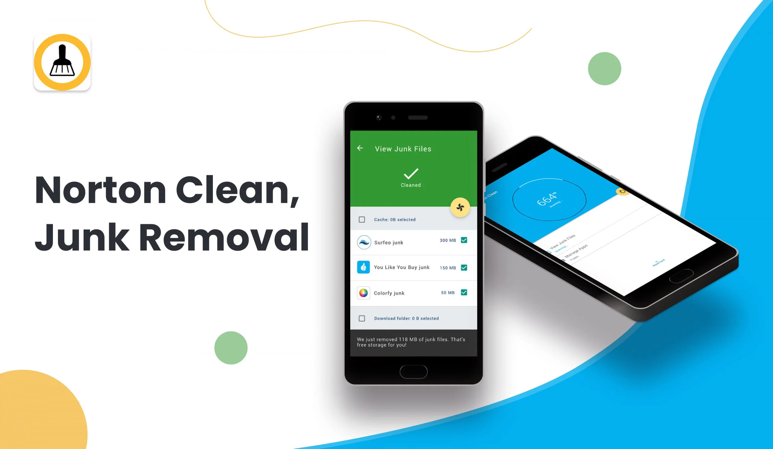 Norton clean, junk removal app