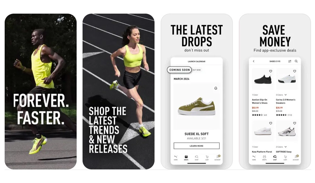 PUMA sports & footwear app