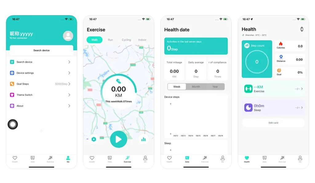 HryFine - smartwatch app
