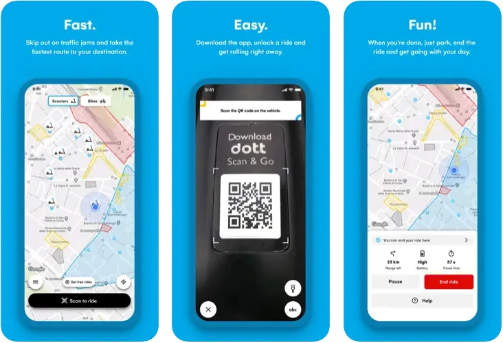 Dott - electric scooter app