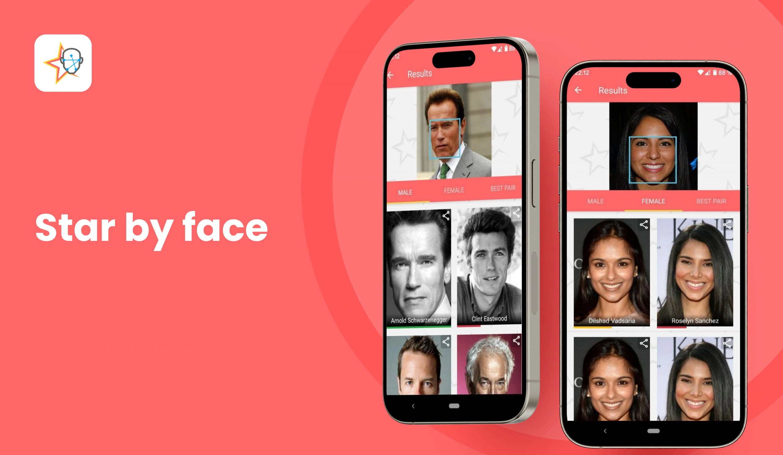 Star by face
