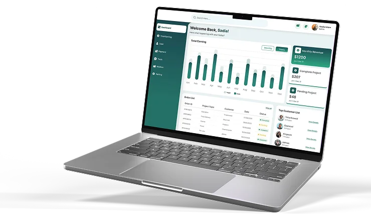 Admin dashboard
